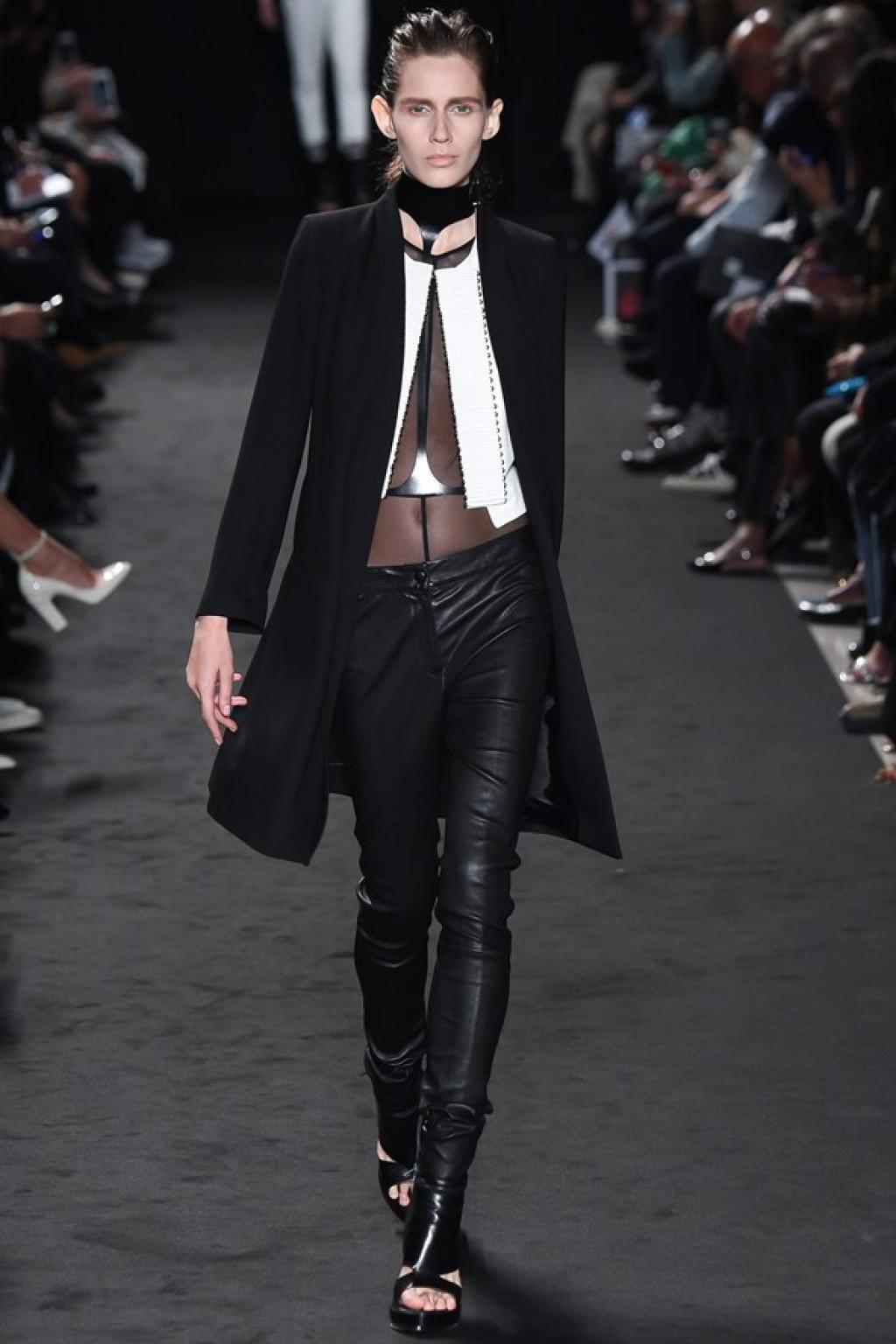 Black Leather Trousers Ann Demeulemeester - Vitkac Canada